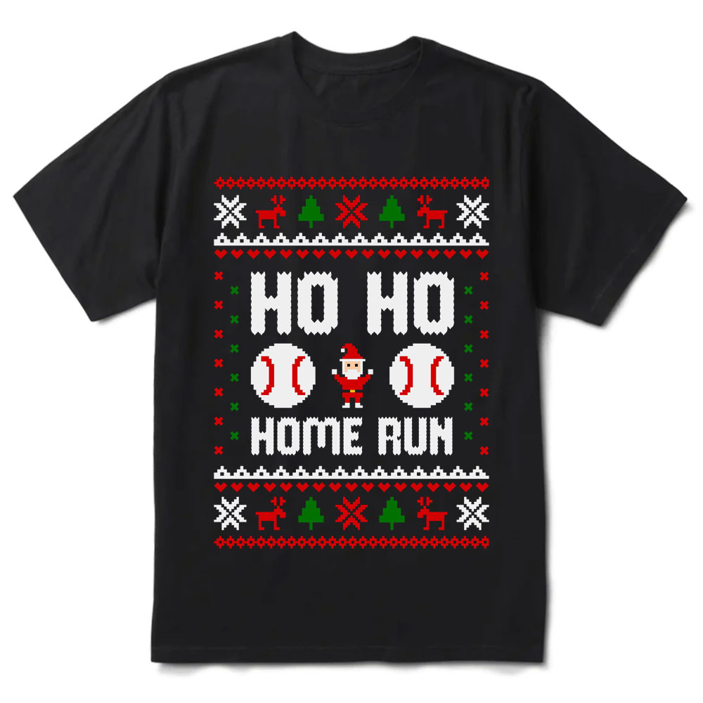 Santa Claus Baseball Christmas T-Shirt