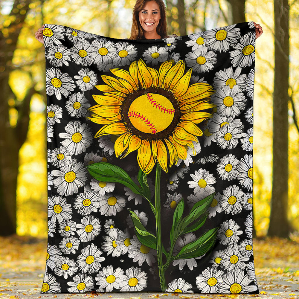 Sunflower Softball Blanket
