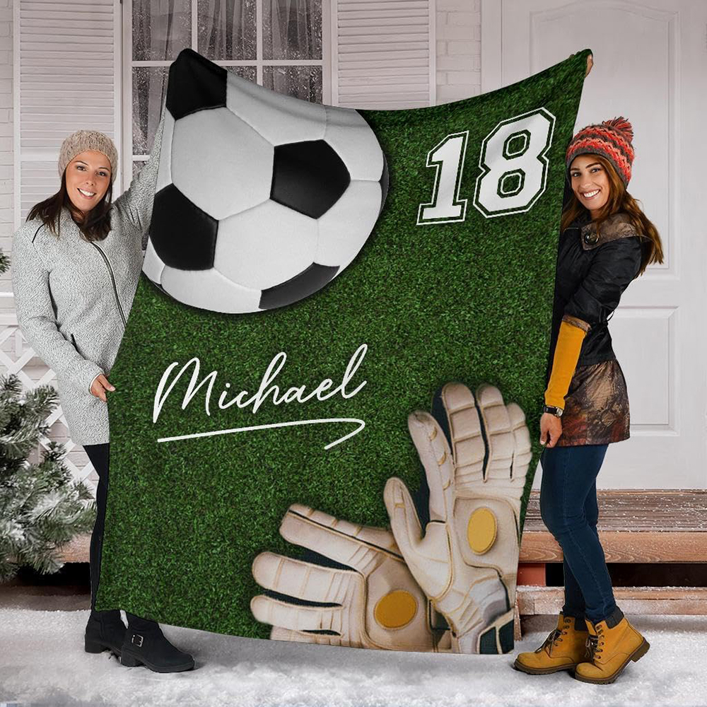 Personalized Soccer Blanket