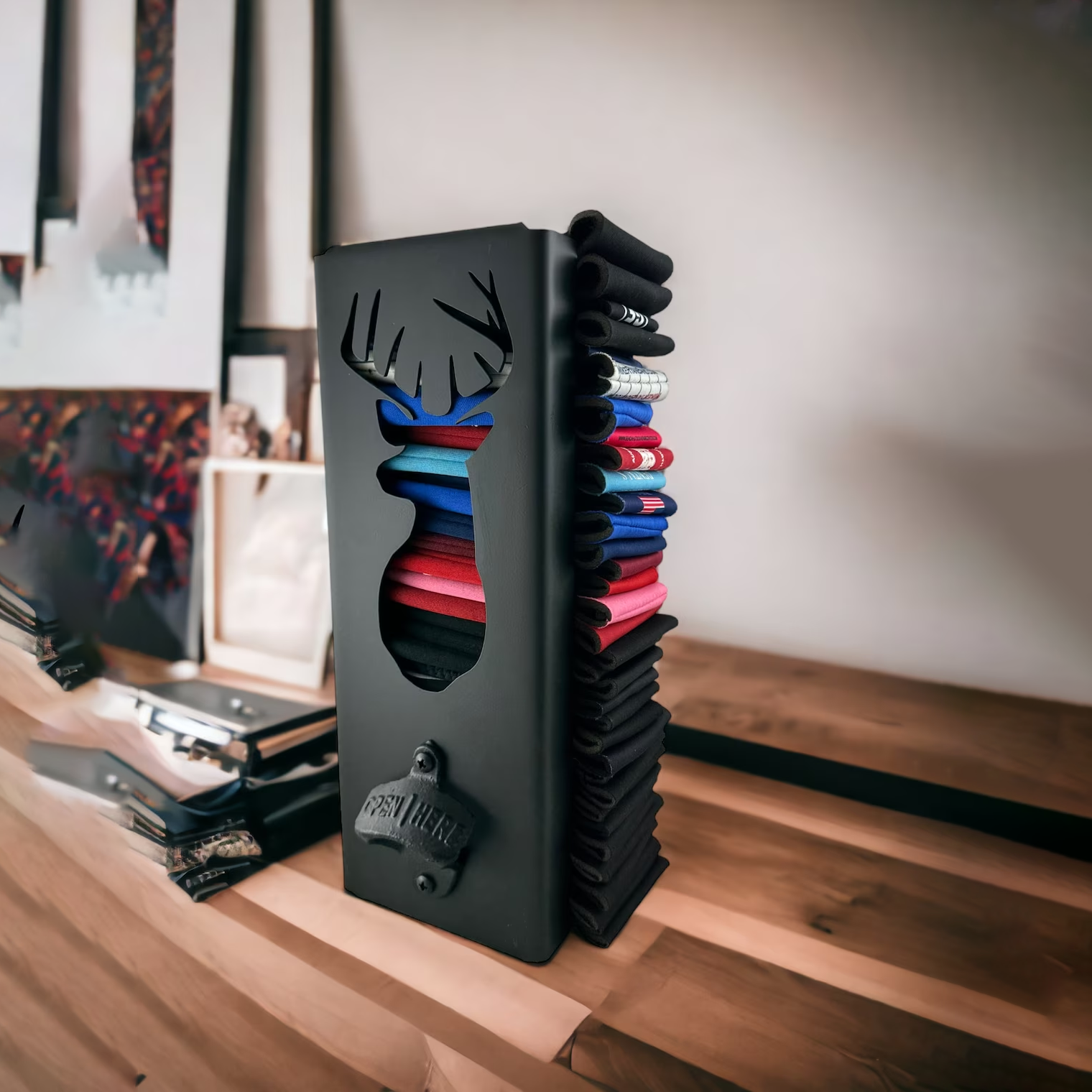 Can cooling rack with bottle opener / Christmas creative gifts