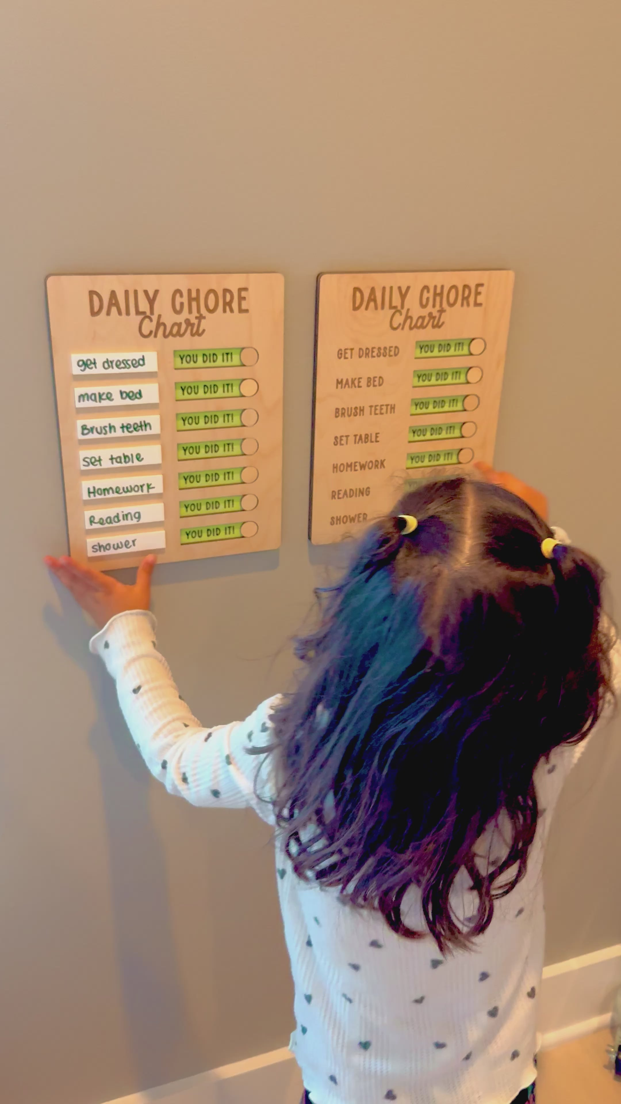 Personalized Daily Chore Chart