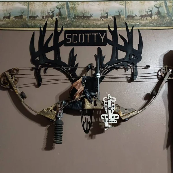 Personalized Metal Deer Skull Rack-The Best Gift For Family