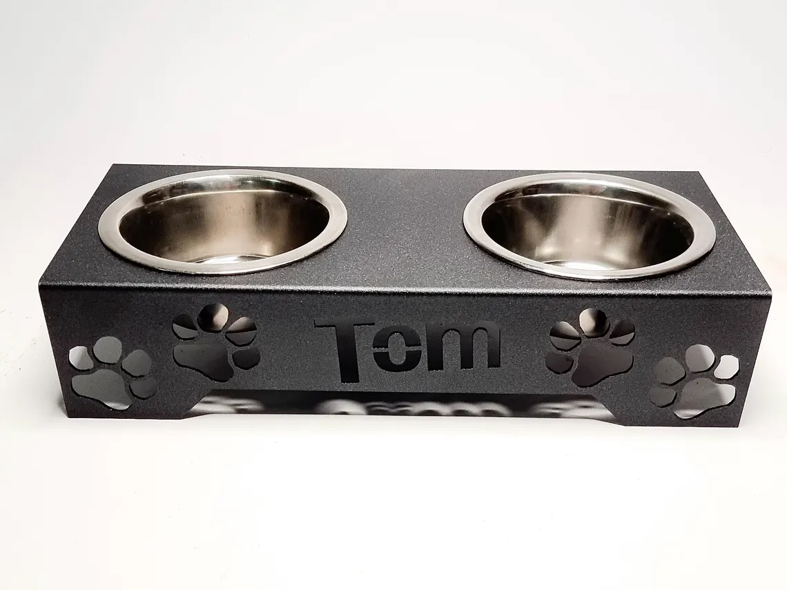 Personalized Dog & Cat Feeder Storage Rack