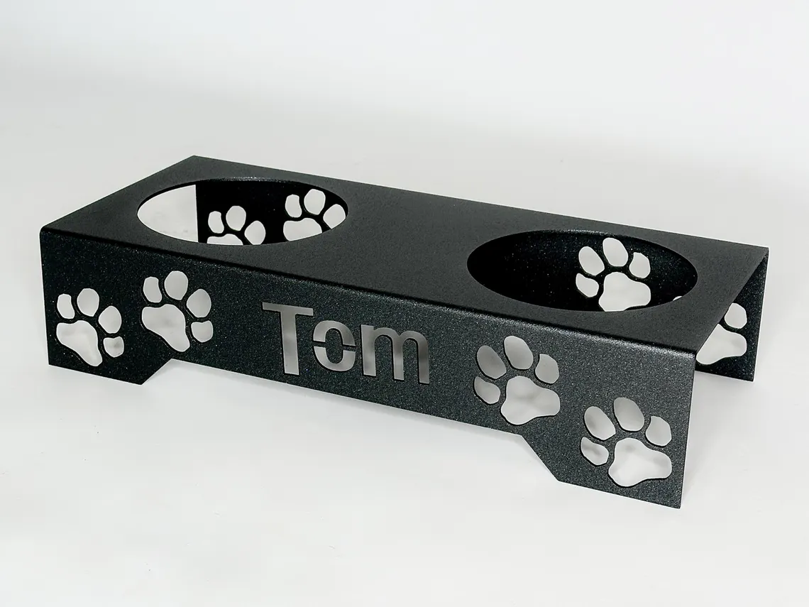 Personalized Dog & Cat Feeder Storage Rack
