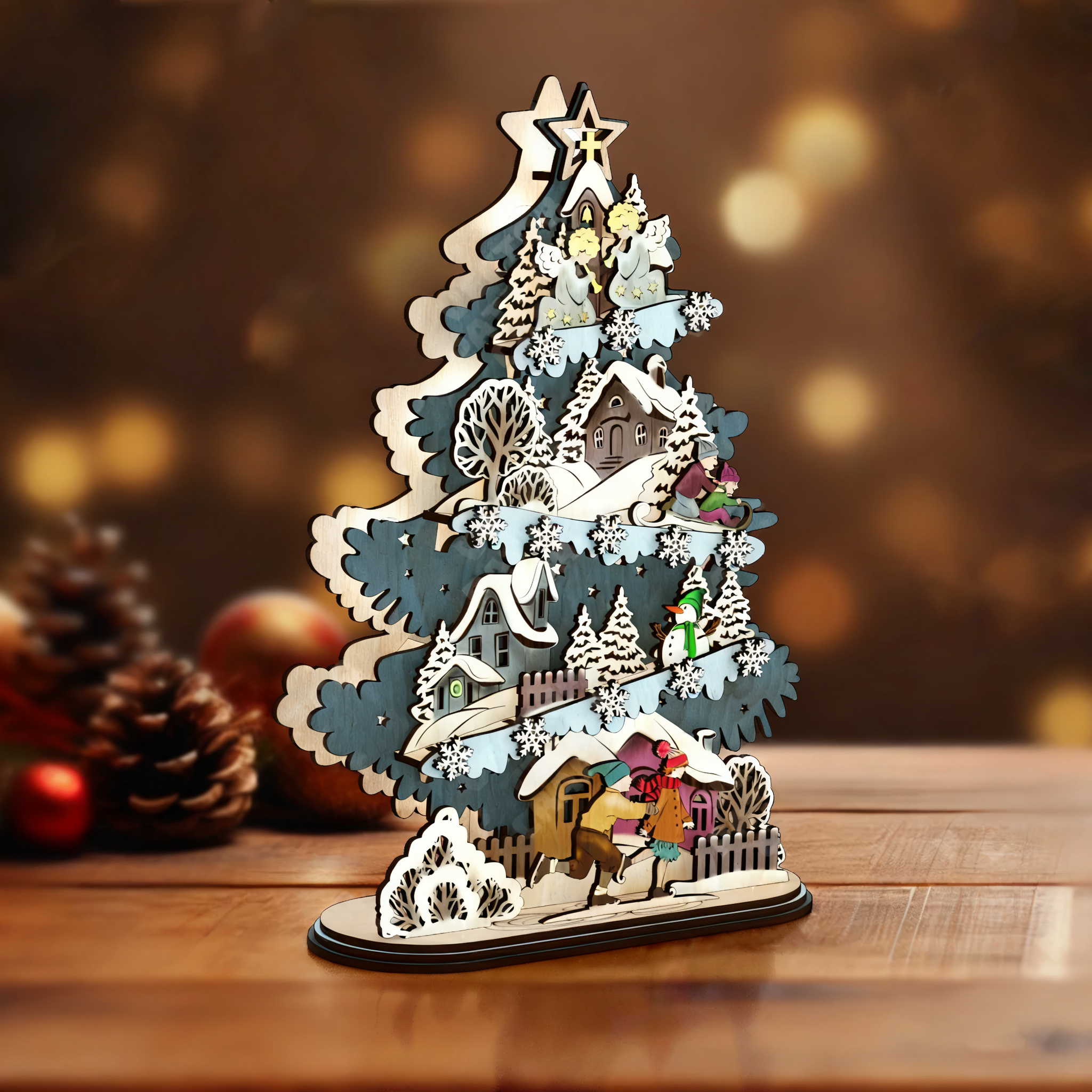 Standing Christmas Tree Decoration 