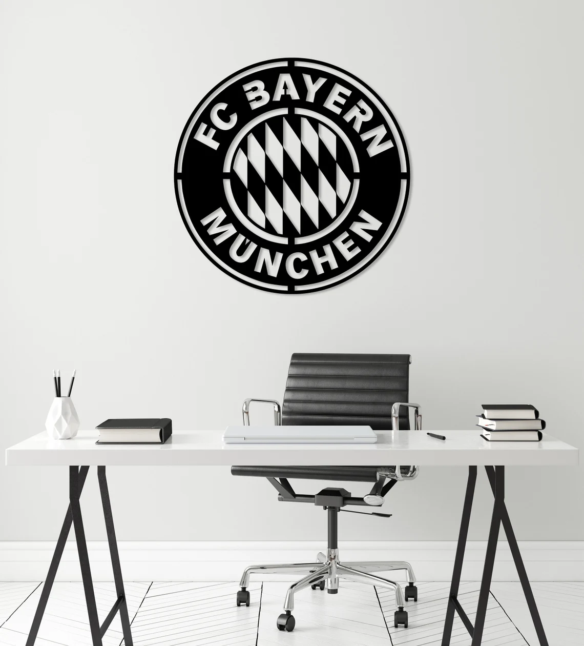 Classic Football Team Metal Wall Sign