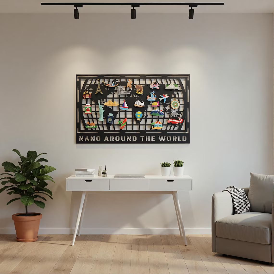 Custom Travel Souvenir Magnet Display Board