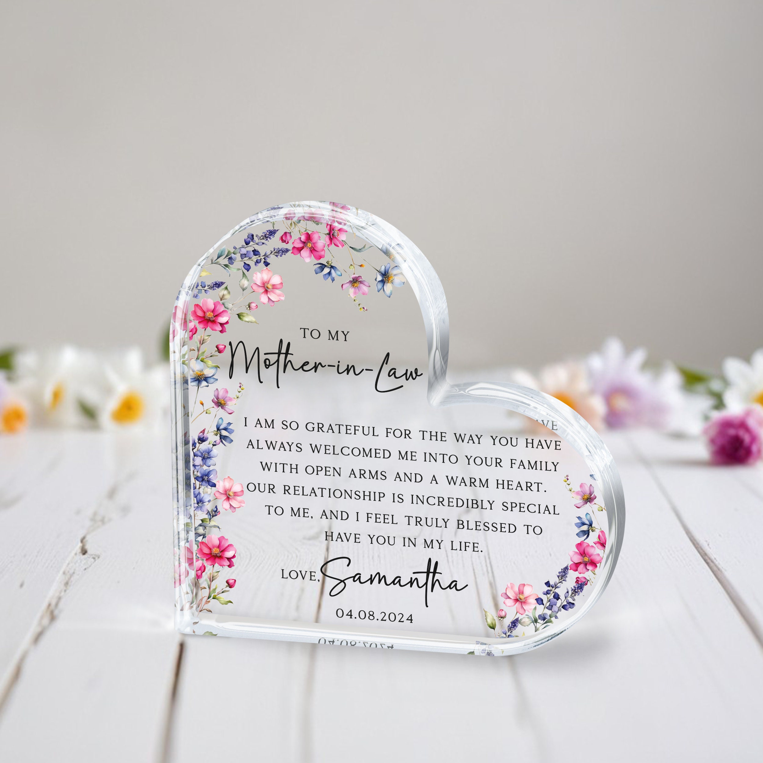 Personalized Mother of the Groom Gift Plaque