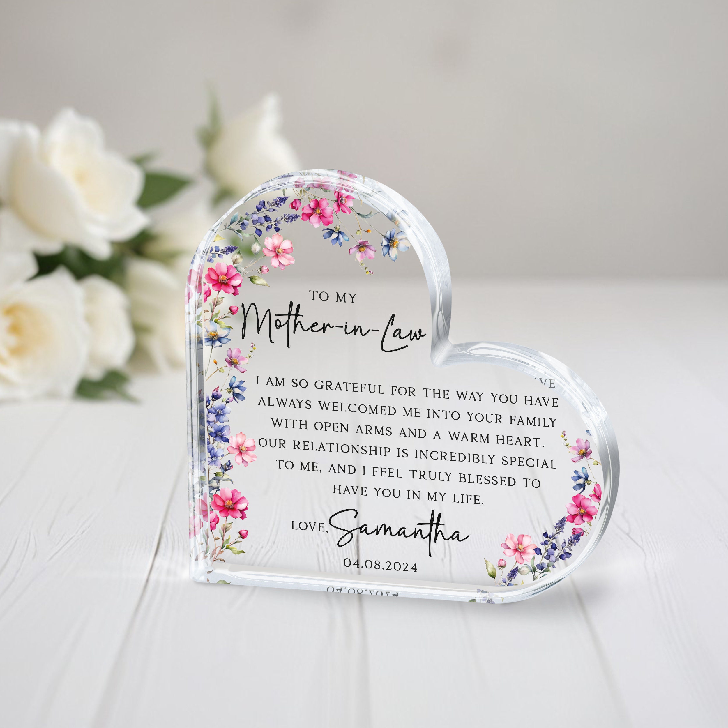 Personalized Mother of the Groom Gift Plaque