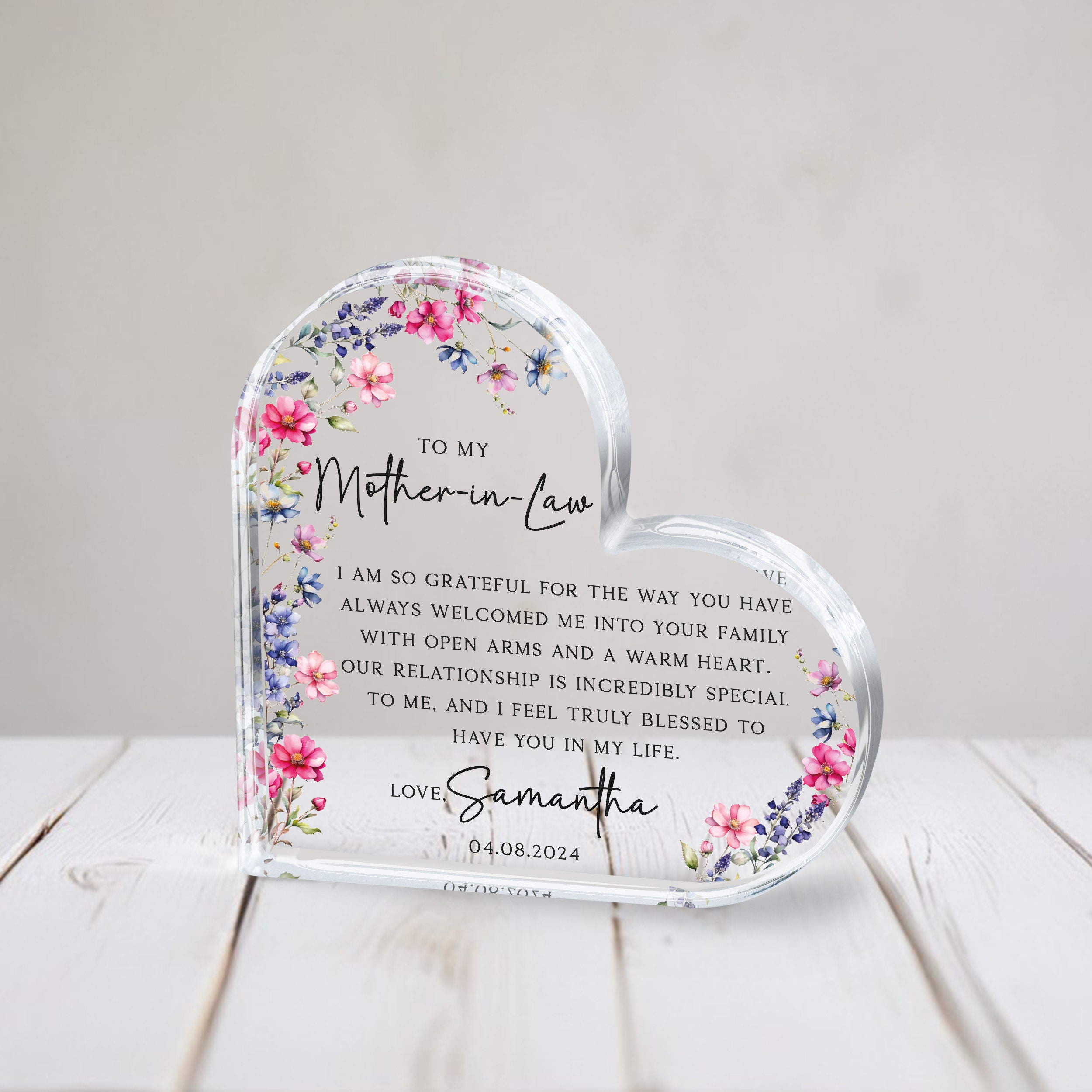 Personalized Mother of the Groom Gift Plaque