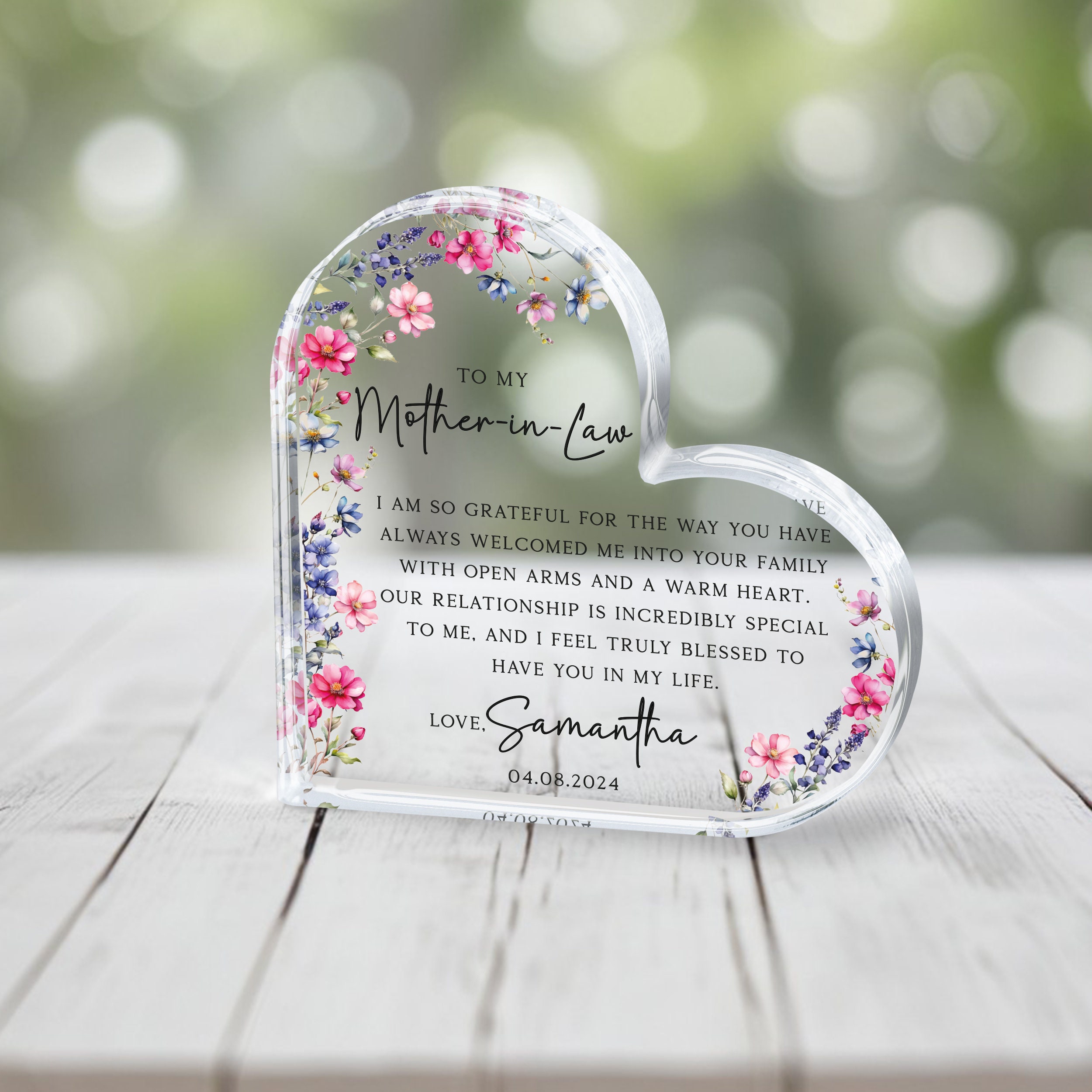 Personalized Mother of the Groom Gift Plaque
