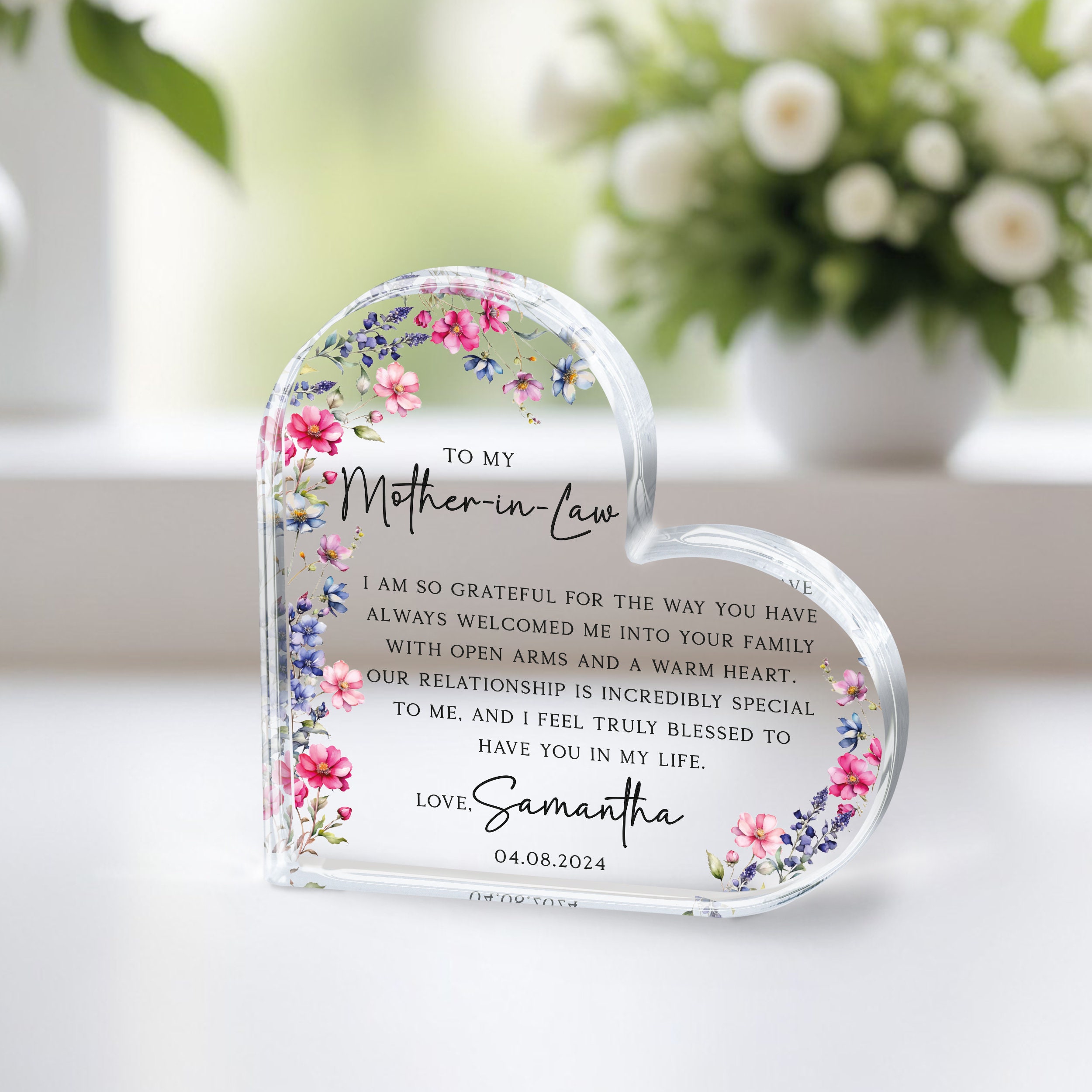 Personalized Mother of the Groom Gift Plaque