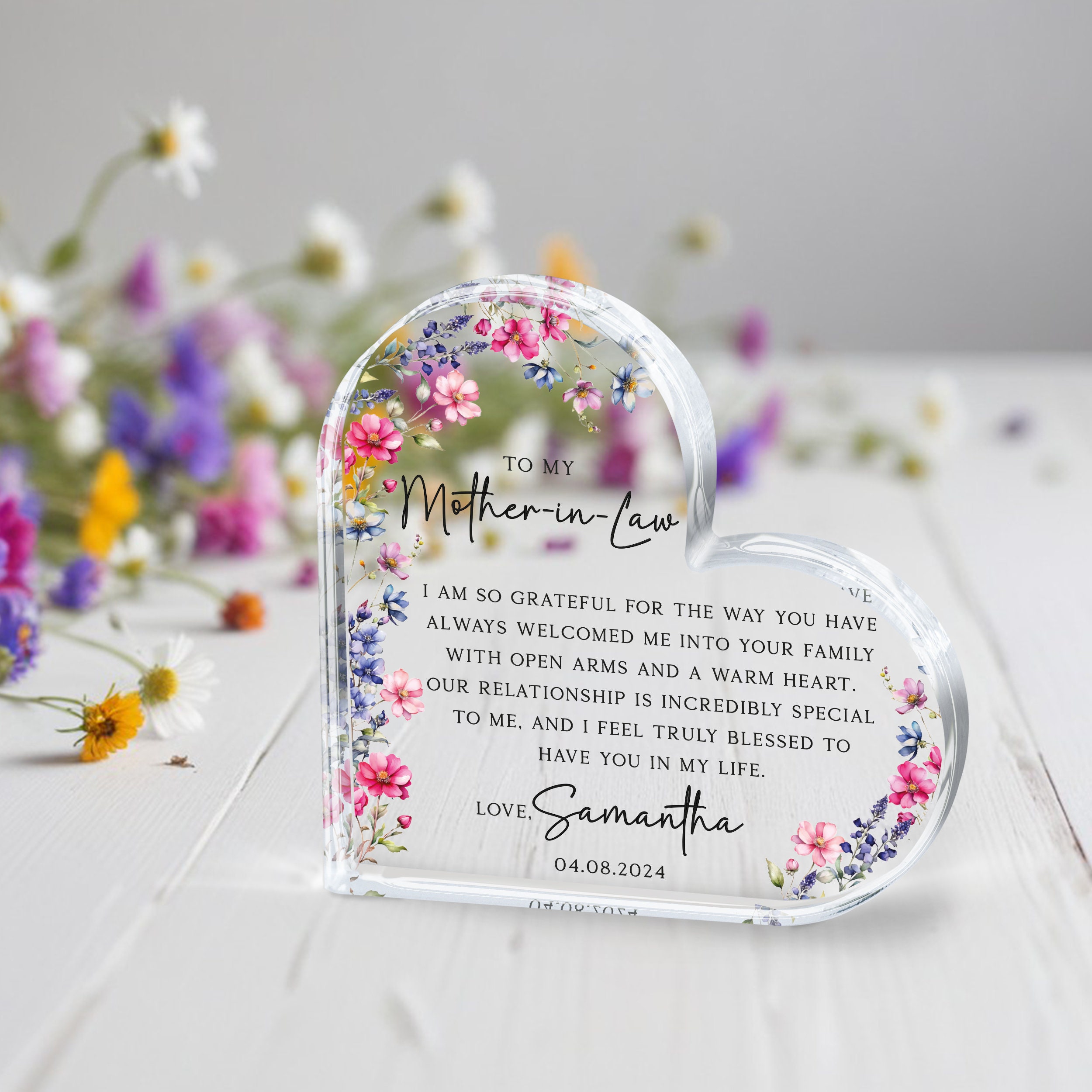 Personalized Mother of the Groom Gift Plaque