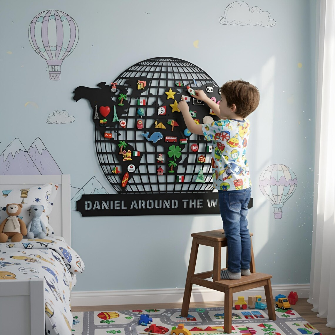 Custom Travel Souvenir Magnet Display Board