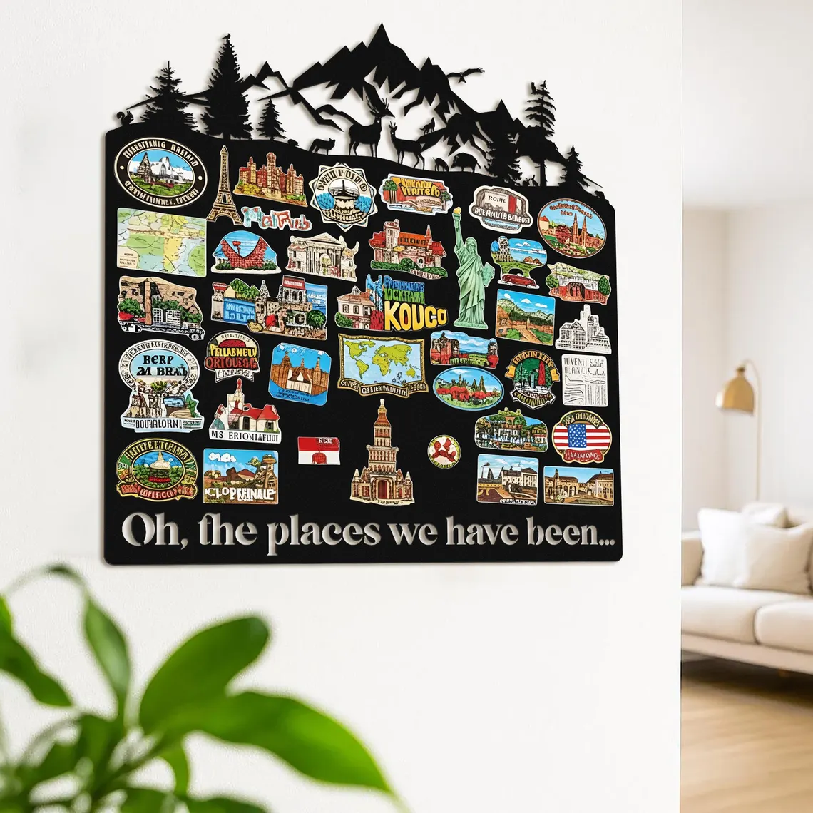 Personalized Metal Travel Magnetic Display Board