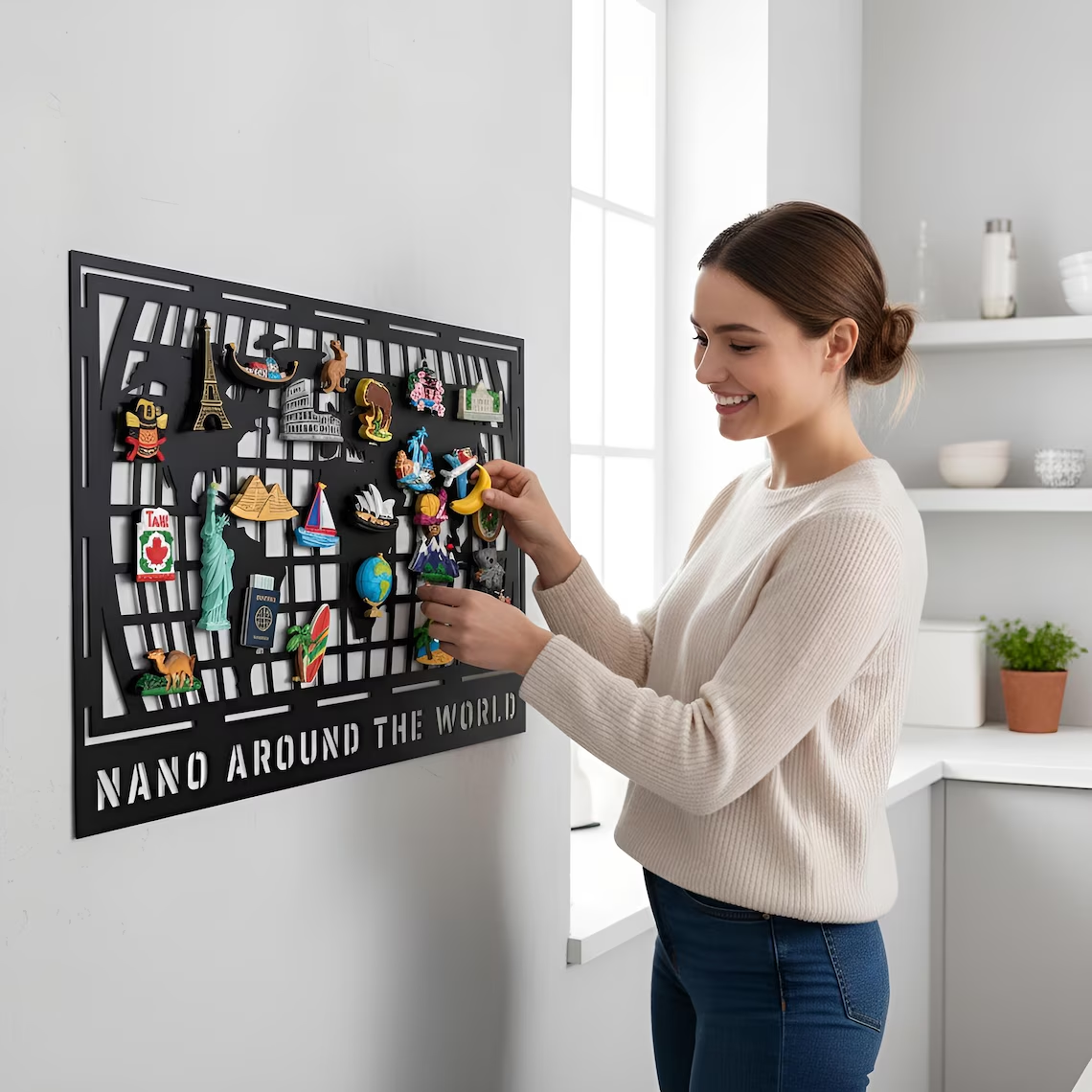 Custom Travel Souvenir Magnet Display Board
