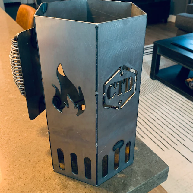 Charcoal Chimney - Metal BBQ Smoker