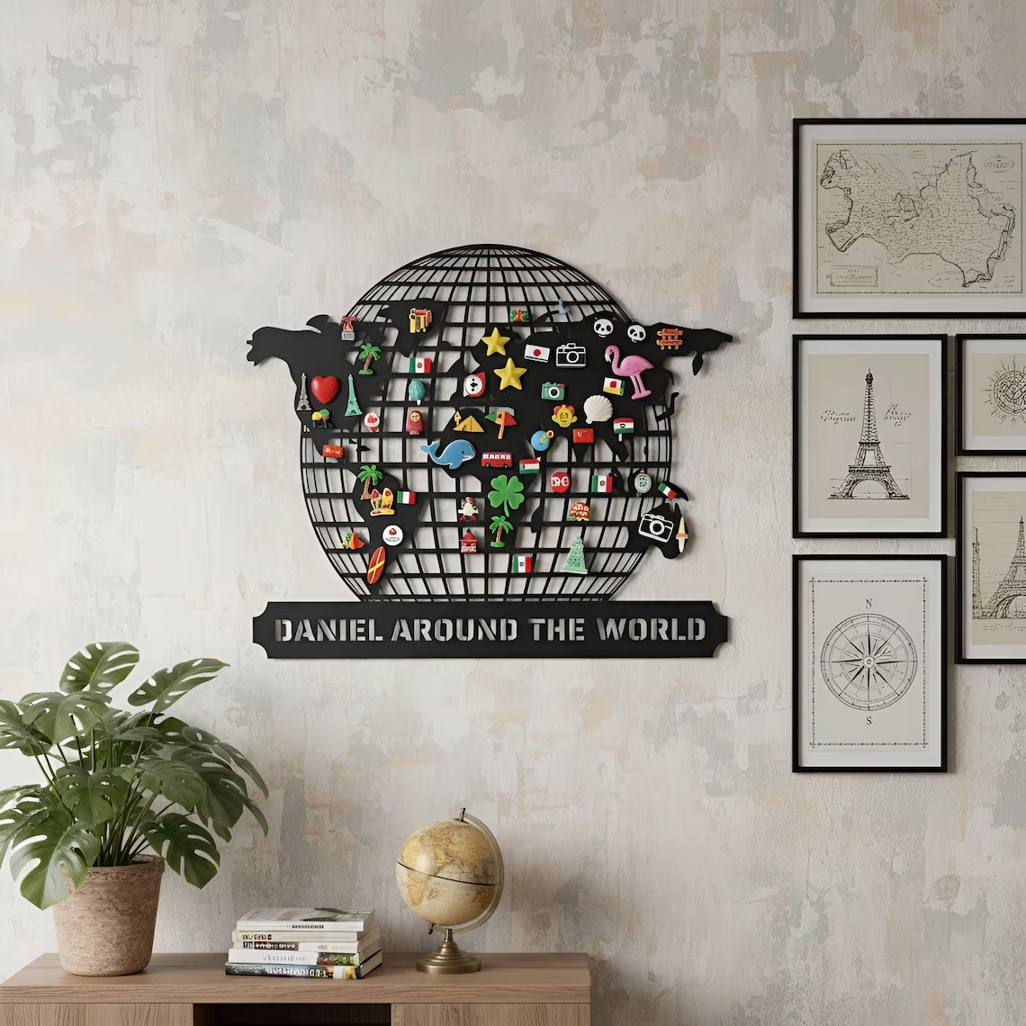 Custom Travel Souvenir Magnet Display Board
