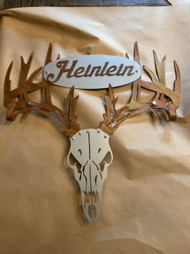 Personalized Metal Deer Skull Rack-The Best Gift For Family
