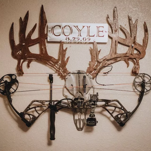 Personalized Metal Deer Skull Rack-The Best Gift For Family