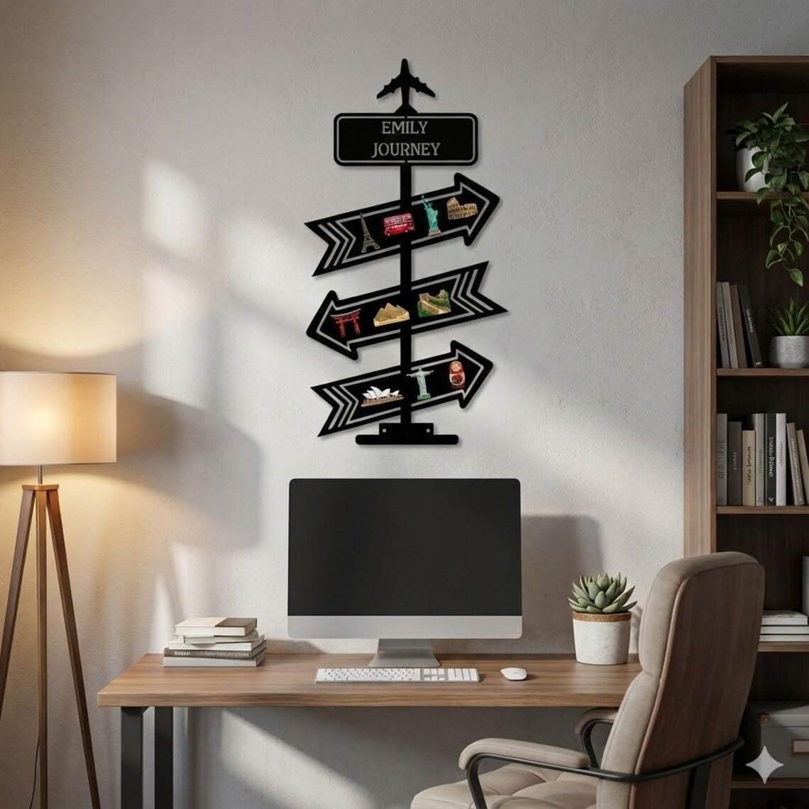 Owl Topped Multi-Tier Metal Magnet Board