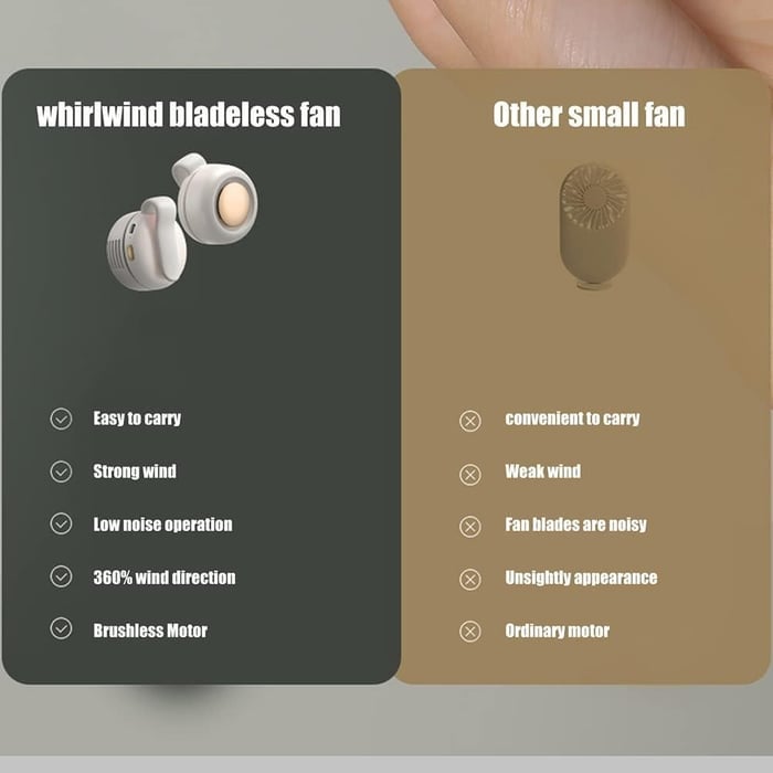 【Designed For Women】🌸Portable Silent Mini Bladeless Electric Fan