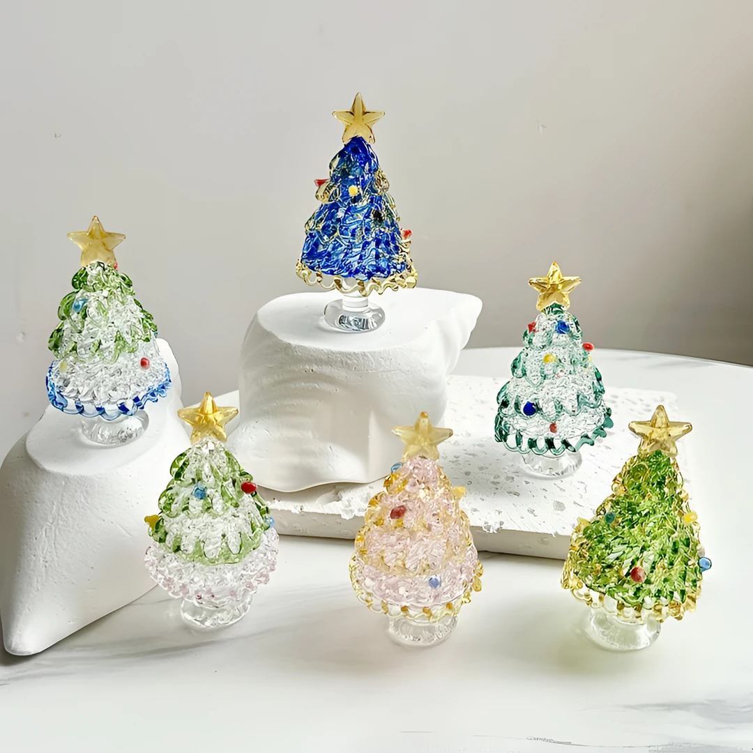 Cute Handmade Glass Christmas Tree Ornament