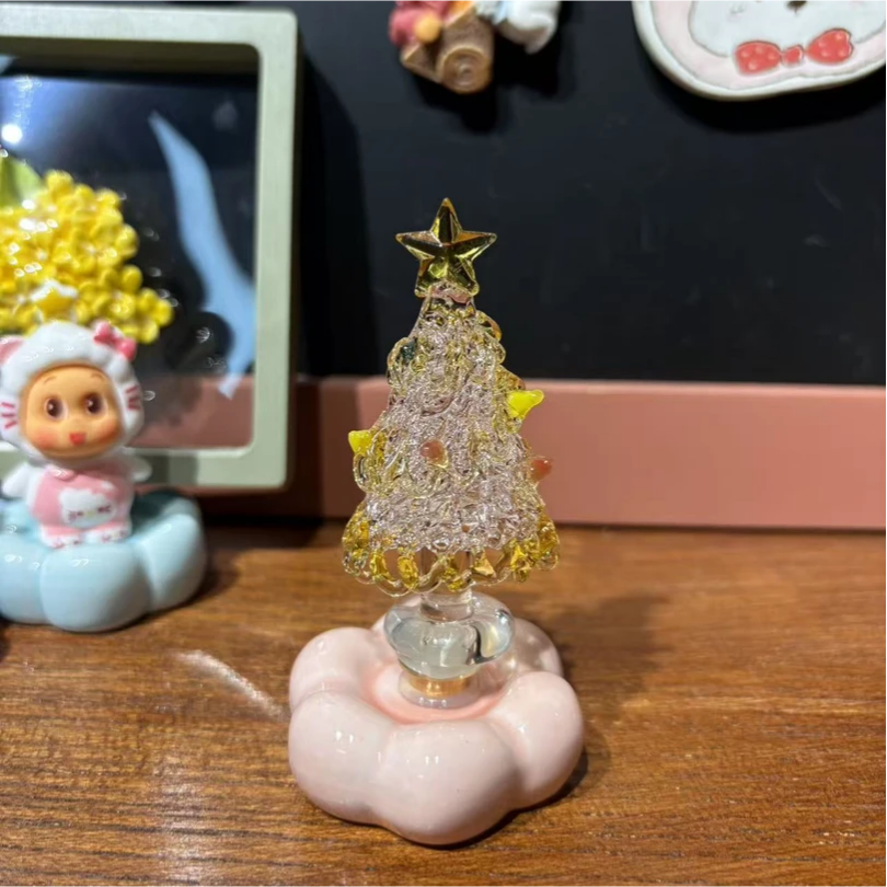 Cute Handmade Glass Christmas Tree Ornament