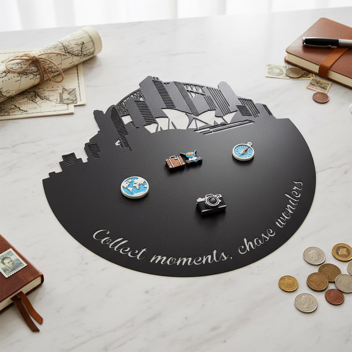 Customized City Skyline Travel Magnetic Souvenir Rack