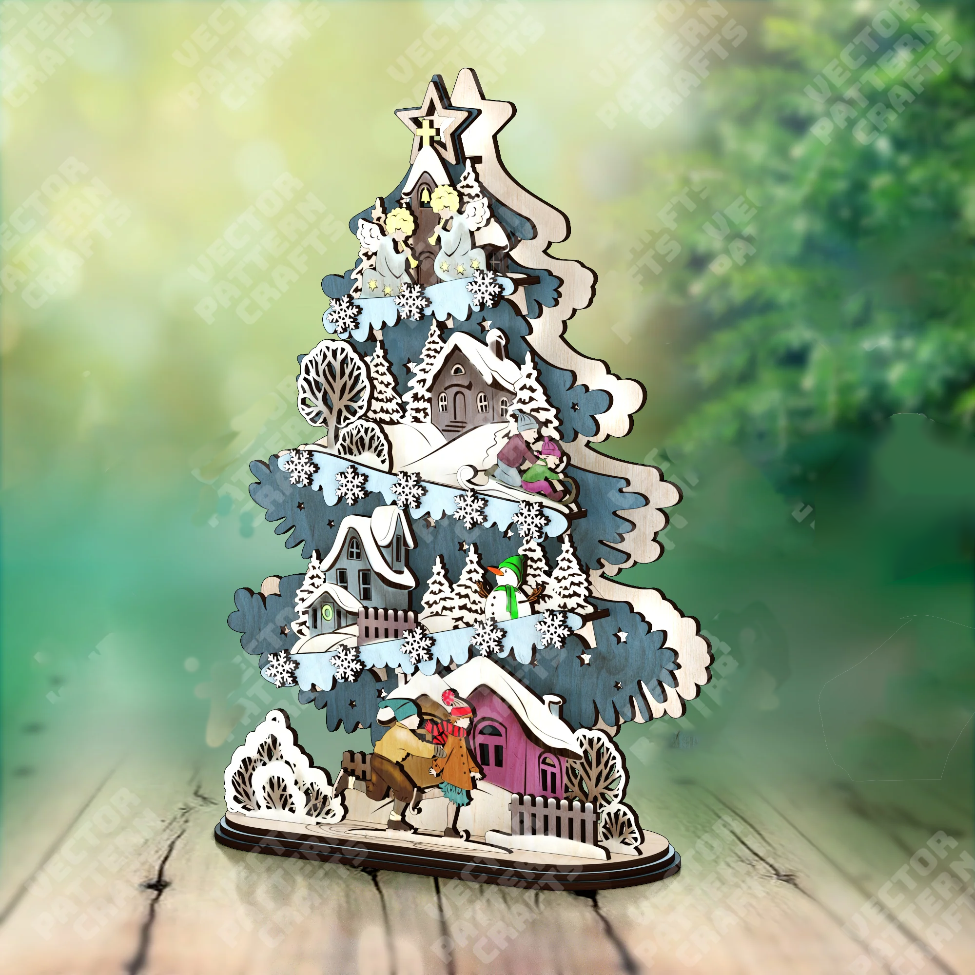 Standing Christmas Tree Decoration 