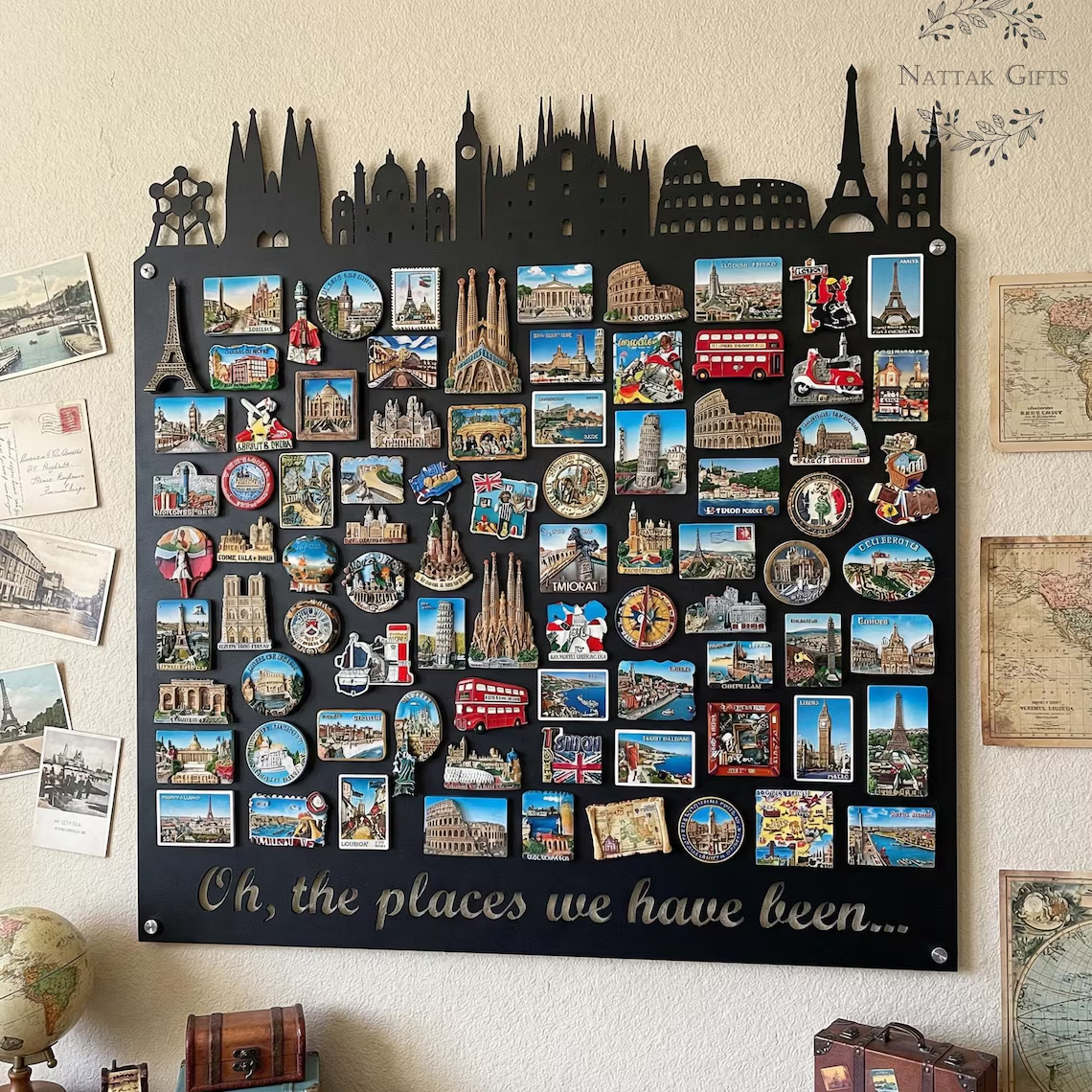 Personalized Metal Travel Magnetic Display Board