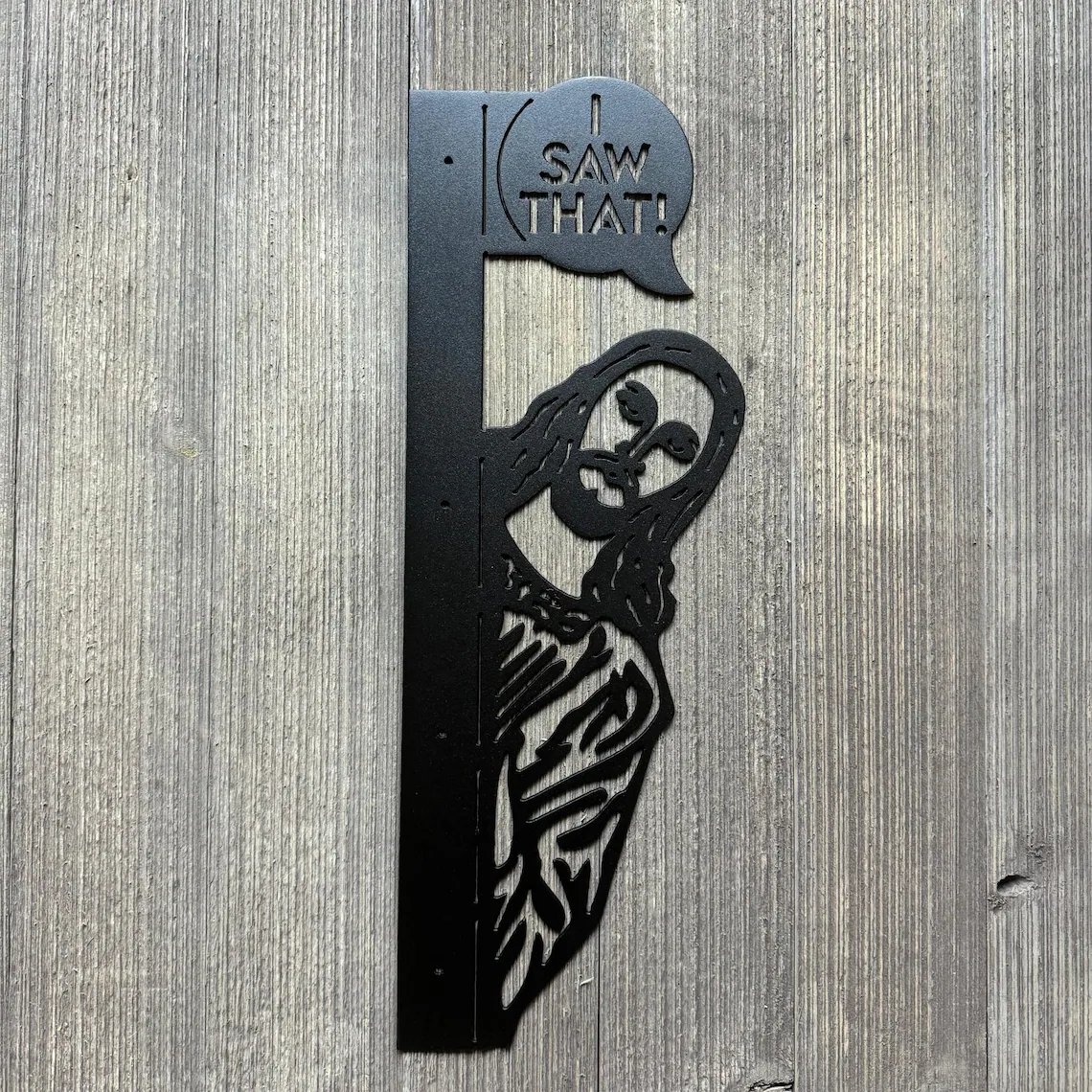 Personalized Hide-and-Seek Jesus Metal Fun Sign