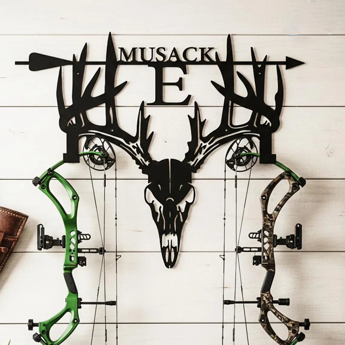 2026 New Personalized Deer Skull Metal Bow Hanger
