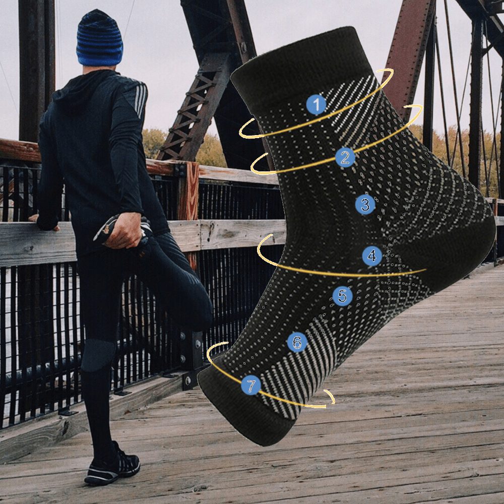 compression sleeves heel spur plantar fasciitis splint aching feet reduce swelling