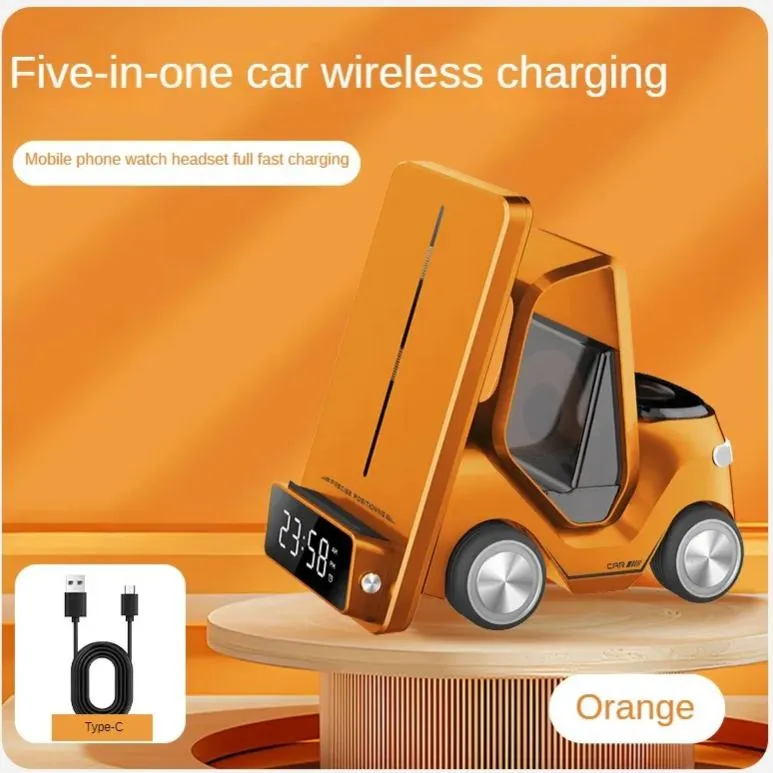 CollectFuns | New desktop 3-in-1 wireless fast charging bracket car shape