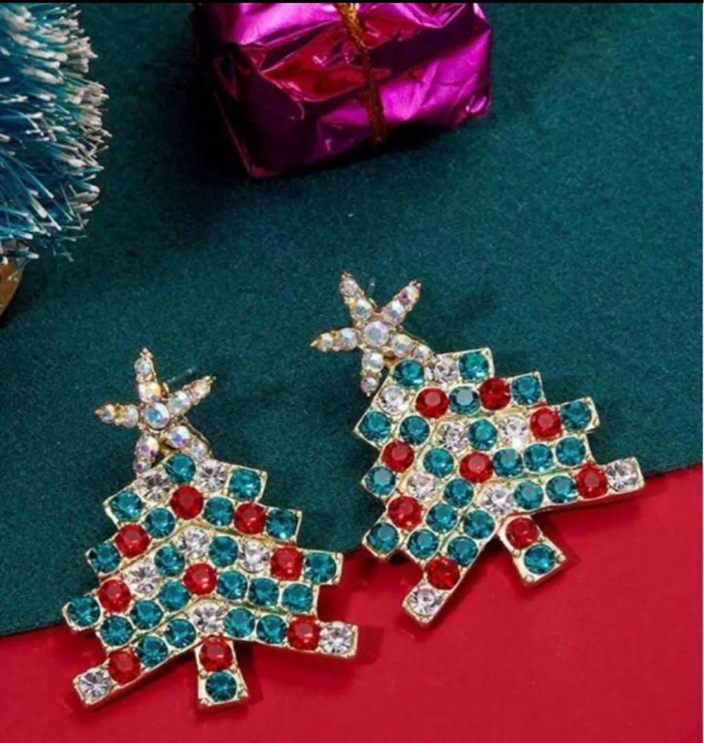 Colorful Christmas Tree Lab-created Sapphire Drop Earrings