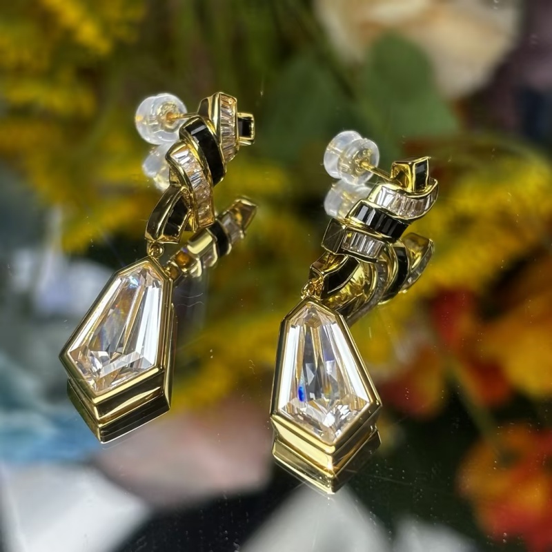 Original Design - Art Deco Dangle Earrings (2 Color Options)