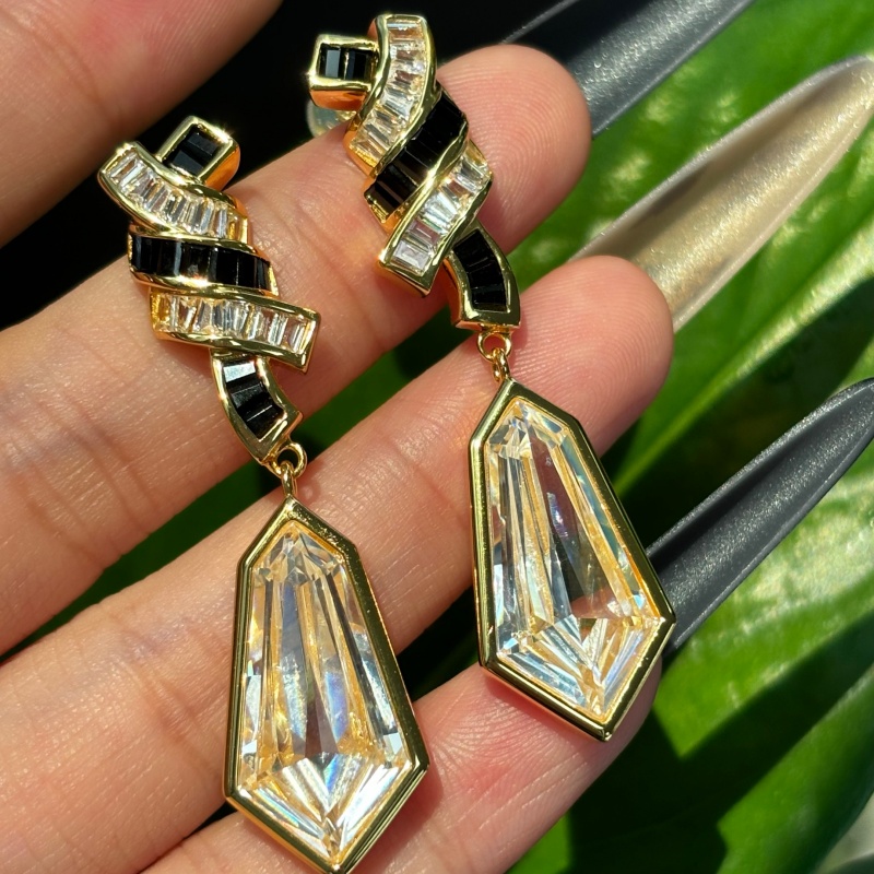 Original Design - Art Deco Dangle Earrings (2 Color Options)