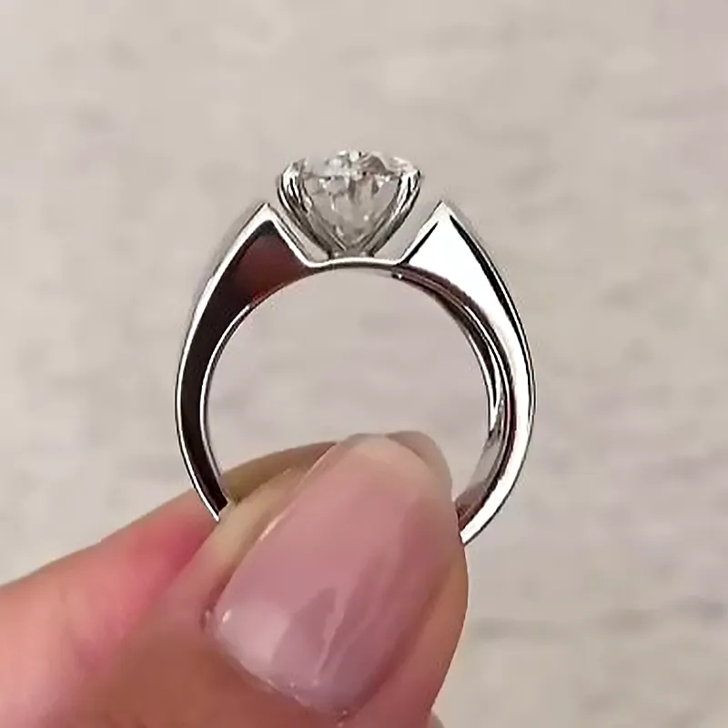 5ct Channel Setting Oval Cut White Sapphire Men's Ring