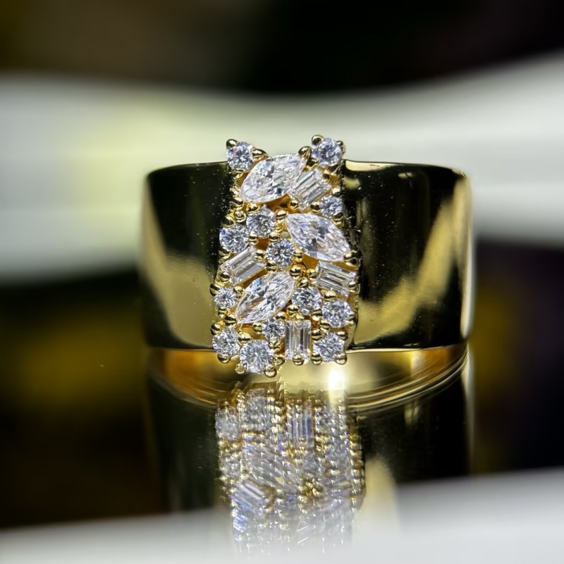 Fashion 11.25ctw Multi Cut White Sapphire Wedding Band