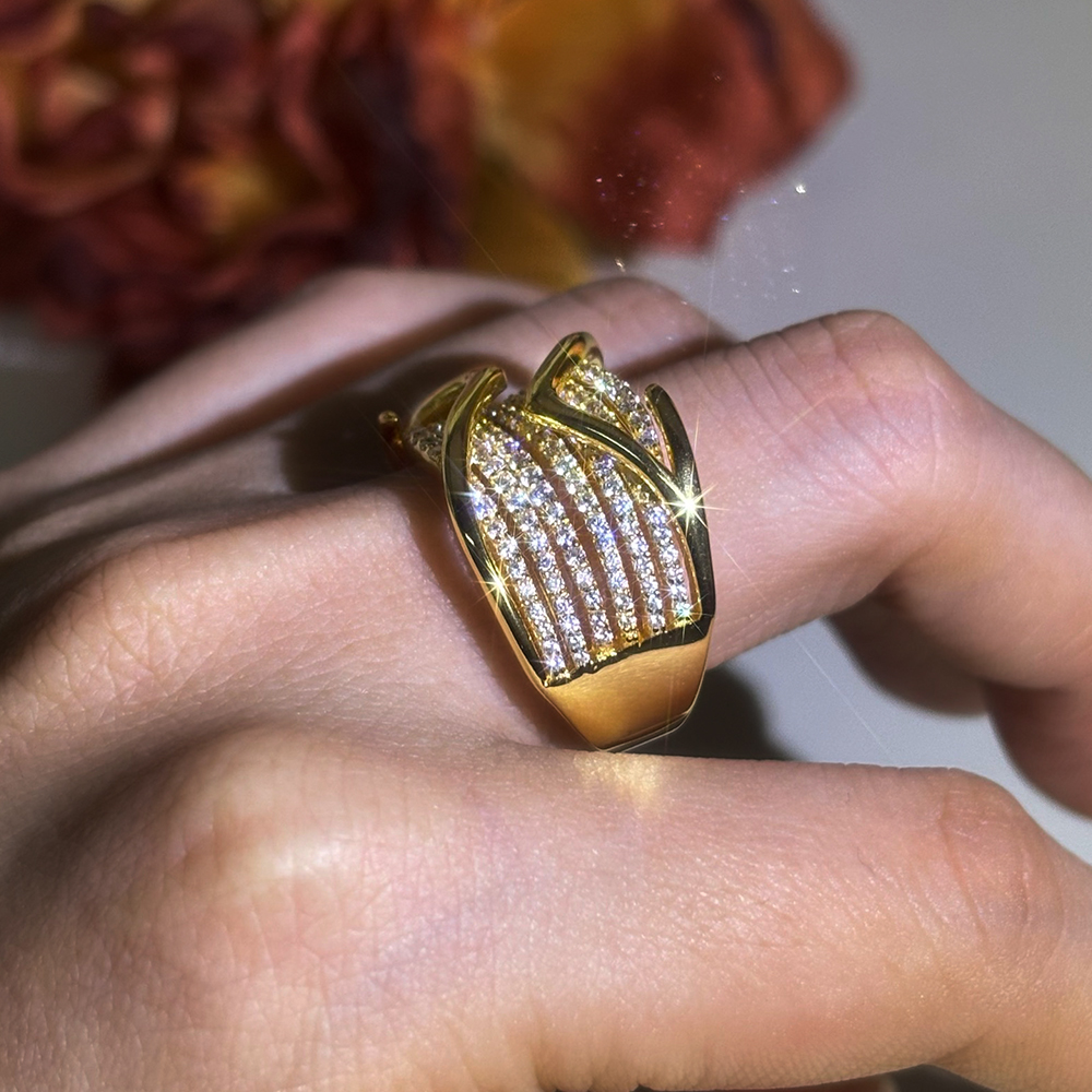 Multi-Row Design Wedding Eternity Ring