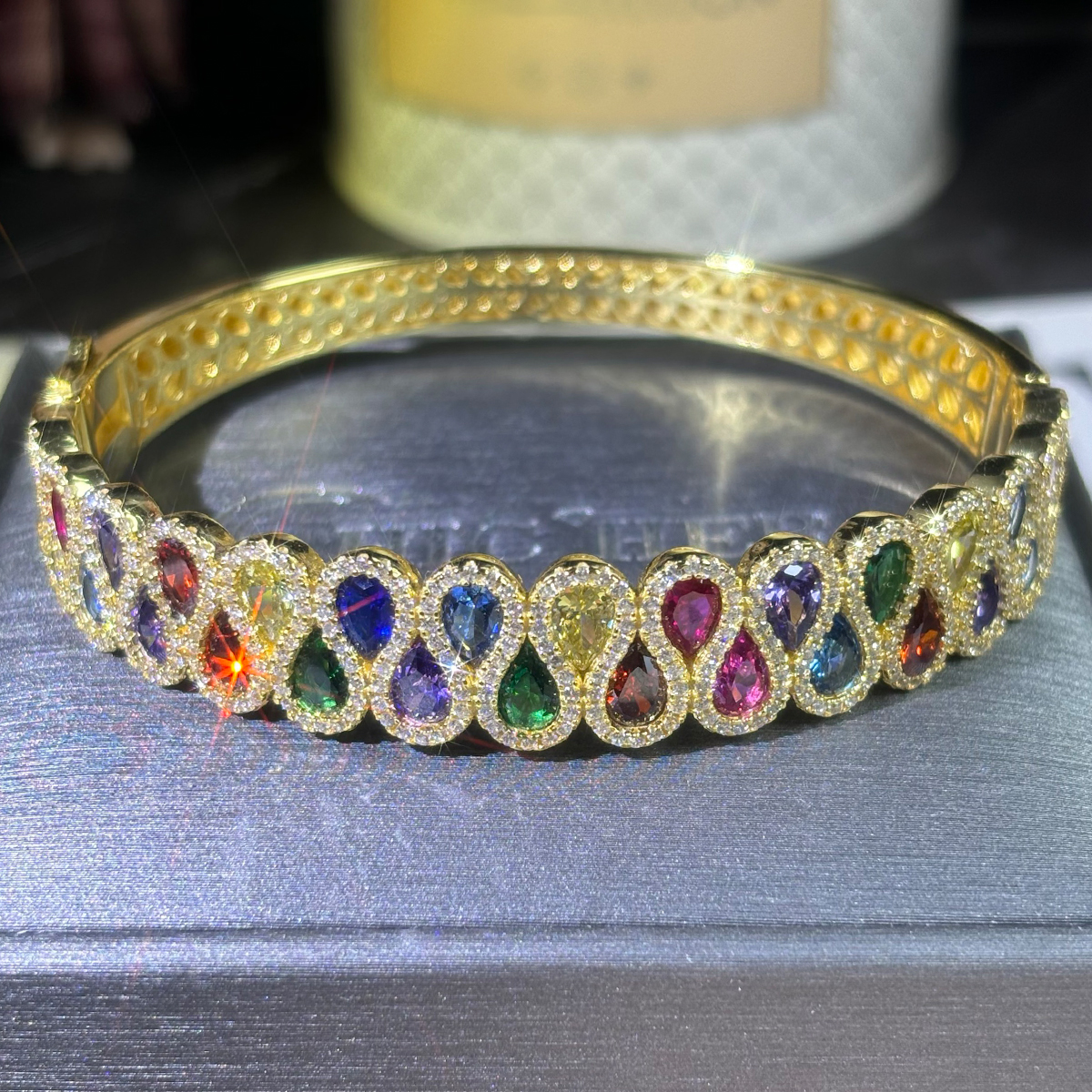 Pear Cut Multi-Gemstone Bracelet