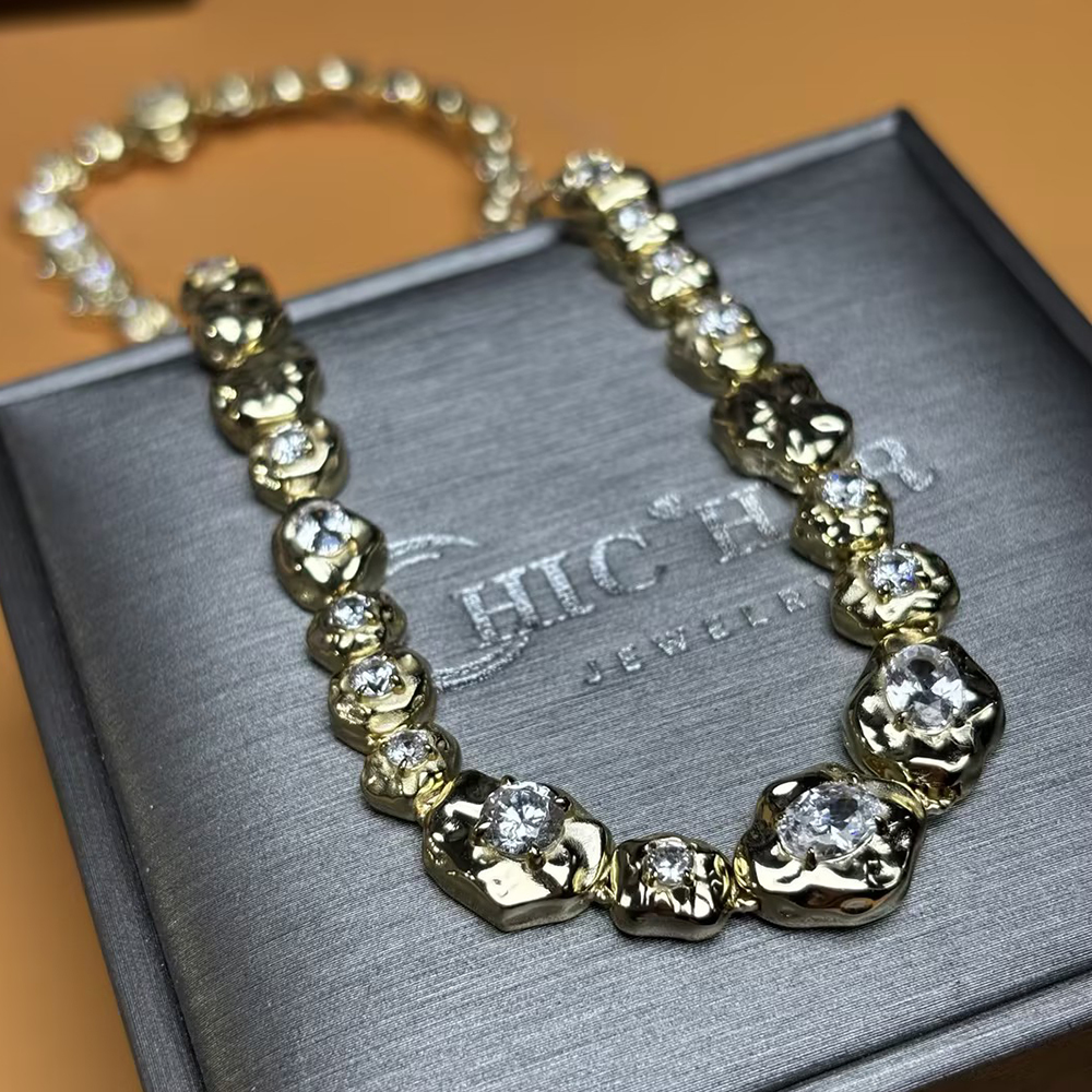 White Sapphire Multi-Cut Necklace