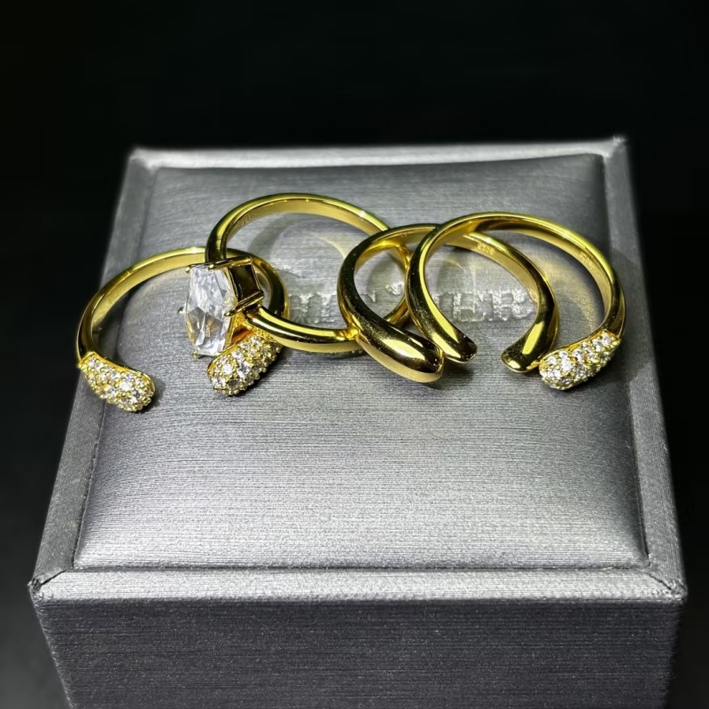 Fashion 3.75ct Dutch Marquise Cut White Sapphire Stacking Wedding Set / 4pcs