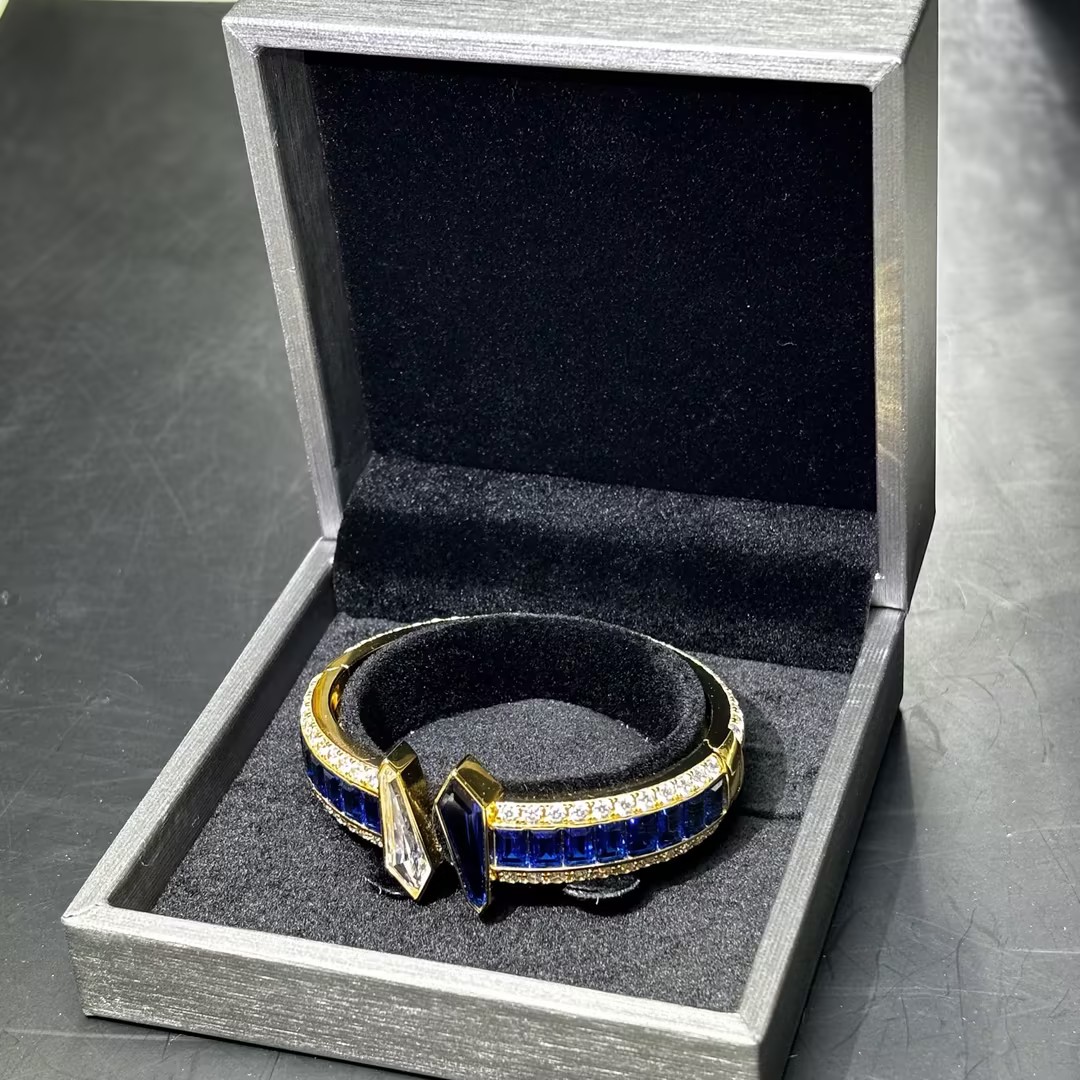 Original Design - Tol et Moi Blue & White Sapphire Bracelet