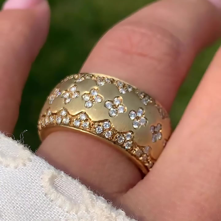 4.85ct Round Cut White Sapphire Eternity Ring