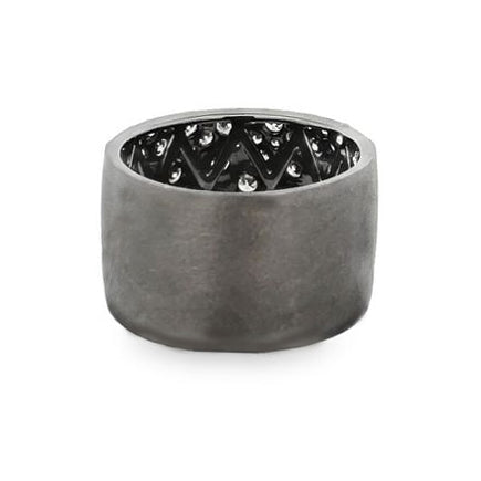 1.54ct Diamond Black Finish Cigar Band