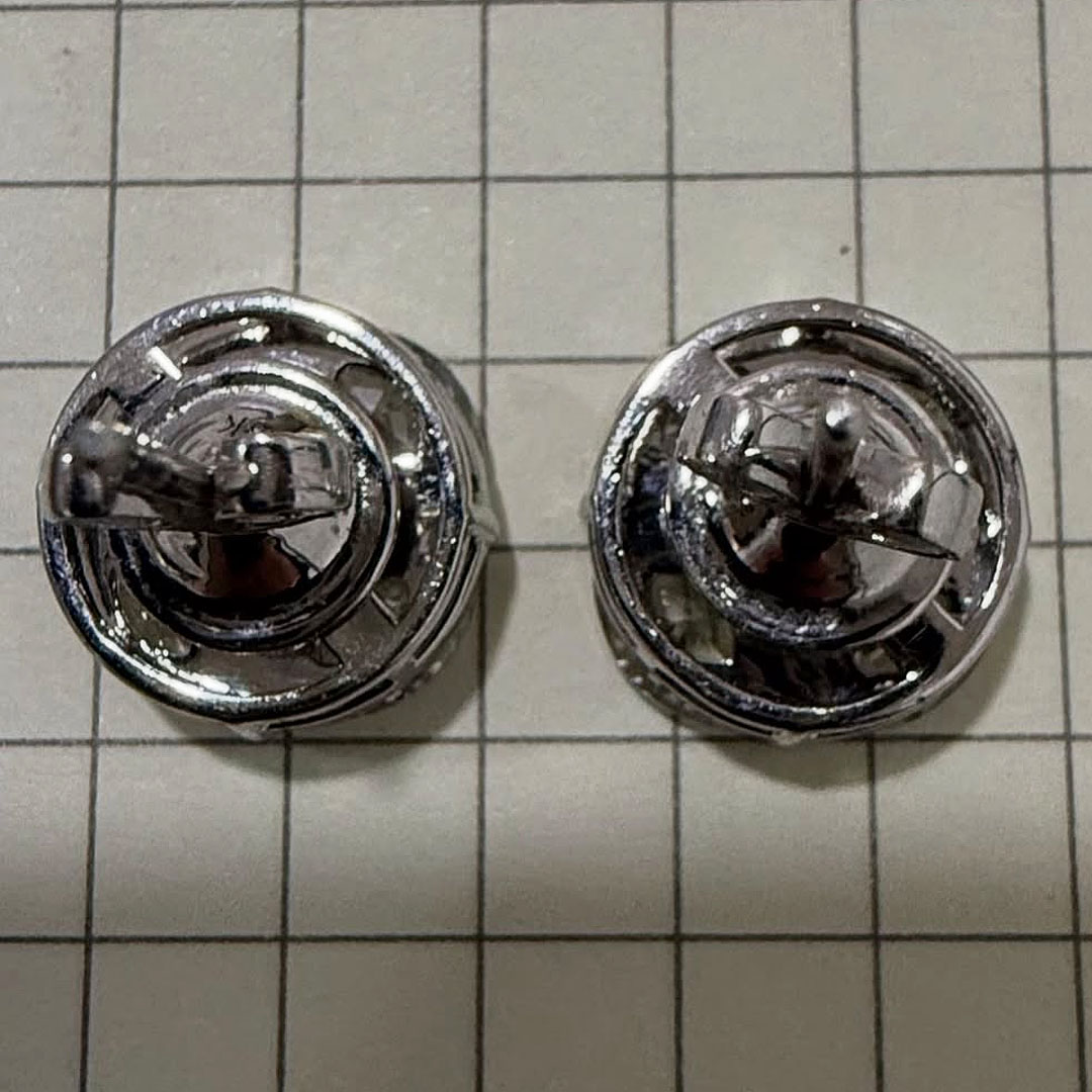 Brilliant Marquise&Round Cut White Sapphire Stud Earrings