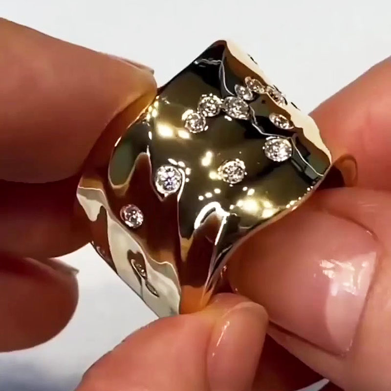 5.25ct Round Cut White Sapphire Men's Engagement Ring