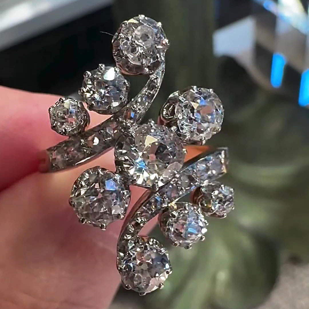 9.25ct Round Cut White Sapphire Eternity Ring